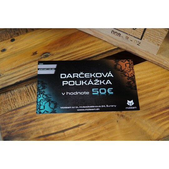 Darčeková poukážka - 50€ 